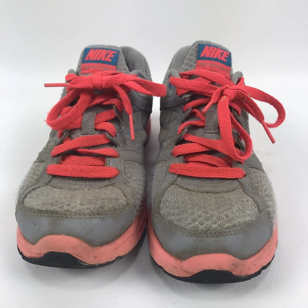 Nike Air Relentless 2 Womens 7.5 M Running Shoes 512083 017 Gray Orange Sneakers